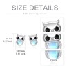 Owl Earrings 925 Sterling Silver Moonstone Owl Earrings Owl Jewellery