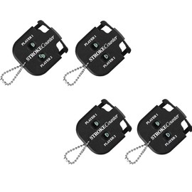 NP 4 Pcs Golf Scoring Counter Score Shot Stroke Golf Score Indicator Golf Shot Counter Dial Resetting Tool with Key Chain for Golf Game Scorekeeper