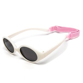 Kiddus Baby Sunglasses 0-6 Months Polarised Newborn Girls & Boys Flexible Frame 100% UV Protection Travel Accessories, 07