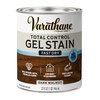 Varathane Total Control Gel Stain Water-Based Wood Stain, Quart, Dark