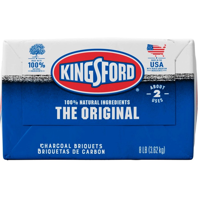 Kingsford Original Charcoal Briquettes, BBQ Charcoal for Grilling, 8 Pounds