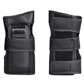 Pair of Anti-fall Skating Wrist Guards with Palm Pads, Suitable for Kids and Adults, Skateboard Wrist Guards, Size M, S, Black (S)