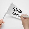 Zozen 50Pack White Marking Flags, Writable | 15x4x5 Inch, Yard