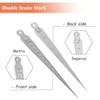 Taper Gage, 1-15mm Stainless Steel Taper Welding Gauge Inch &