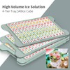 KEAOOD MIni Ice Cube Tray for Freezer with Lid and