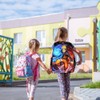 3Pcs Anime Kid Bookbags Set Cartoon Backpack with Messenger Bag