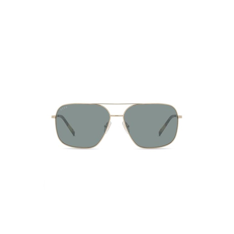 DIFF JONAS - GOLD + G15 POLARIZED SUNGLASSES, Gold, 61mm