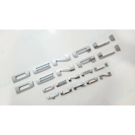 GMC 4pcs GMC 2021-2025 Yukon Yukon XL Chrome Door Rear DENALI YUKON Emblems Letters