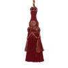 DÉCOPRO Decorative 6 inch Key Tassel| Burgundy Taupe|Baroque Collection|Style# BKT