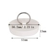 Adyawen Rubber Sink Plug, Drain Stopper White,Hanging Ring for Bathtub