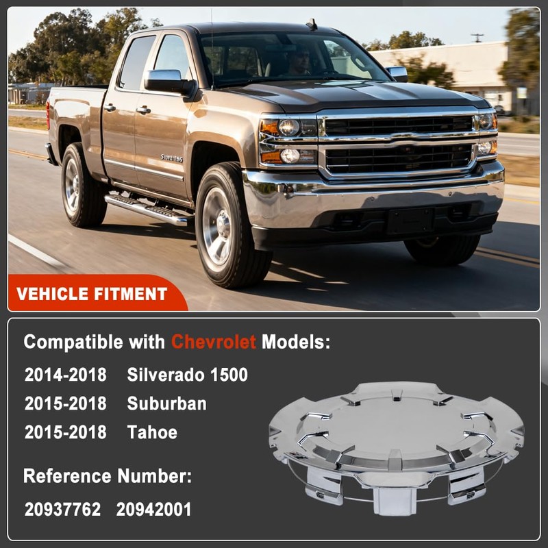 HY-SPEED 1PCS Wheel Center Cap Hubcap Cover Compatible with 2014