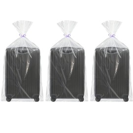 3pcs Large Clear Plastic Bags, Plastic Storage Bags 100 * 152cm(40 * 60in), Extra Large Plastic Bags Clear Storage Bags for Luggage, Suitcase, Furniture, Comforter, Chair, Kids Bike, Plush Toys
