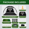 Golf Net, 10x7 Ft Golf Hitting Net with Tri-Turf Mat,
