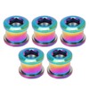 5Pcs 6.5mm Bike Single Chainring Screw Titanium Alloy Rust Protection