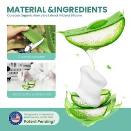 Welnove Upgraded Gel Toe Separators – 16-Pack Aloe Vera Extract Infused Silicone Toe Spacers for Straightening Overlapping Toes, Calluses – Bunion Corrector for Men and Women (Multi-Size, Clear)