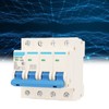 Circuit Breaker 4P MCB DIN Rail Mount Protection Switch 400V