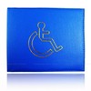 AKH® PU Leather Disabled Badge Holder Wallet - Blue Badge