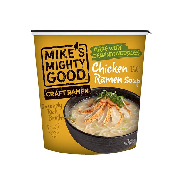 Mike's Mighty Good Craft Ramen, Chicken Ramen Soup, 1.6 Ounce Cups (6 Count)