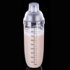 FEOOWV 2 Pcs Plastic Cocktail Shaker,Drink Mixer Hand Shaker Cup