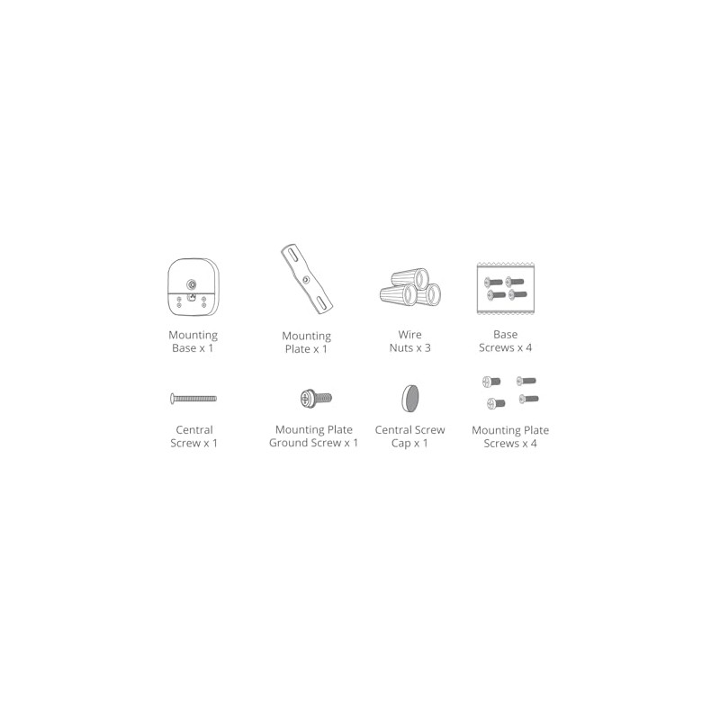 Replacement Parts for Aosu FloodlightCam Pro Wired Installation