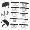 Outanaya 50Pcs Wig Net Fixing Clips Durable Portable Hair Supply