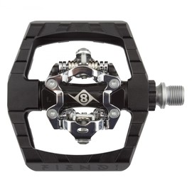 Origin8 Pedals Fiend Mtb Am Dbl Clpls 9/16 Bk/Sl - SC-MD129