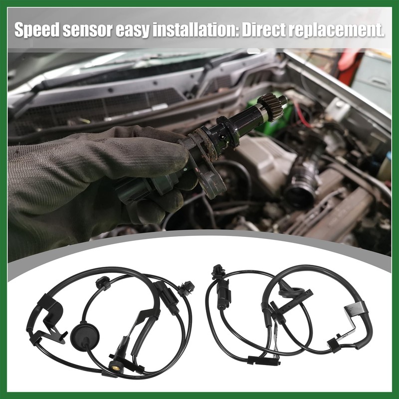 Motoforti 1 Pair Rear Left Right ABS Speed Sensor for