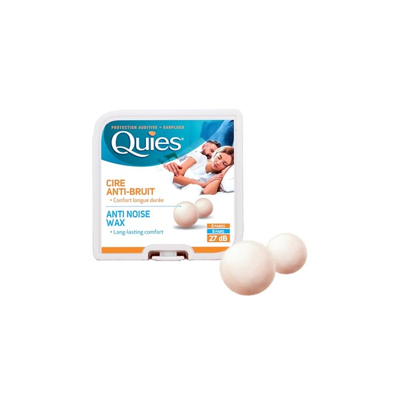 5 x Quies Wax Ear Plugs 8 Pairs Five packs