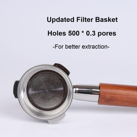 CAPFEI 51mm Bottomless Portafilter 3 Ears Compatible with CASABREWS CM5418, 3700Essential, Mr. Coffee Espresso and Cappuccino Machine, Wirsh Espresso | Stainless Steel Filter Basket 0.3mm Pores