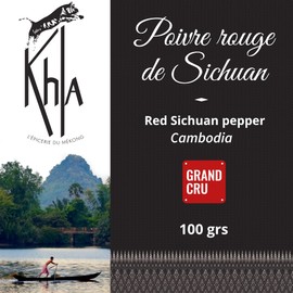 Khla - Red Sichuan Peppercorn 100g - Szechuan Pepper - Whole Sichuan Berries - Premium Chinese Peppercorn - Asian Spice Timut Pepper Chilli Sichuanese - Limited Production - Origin China