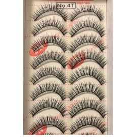 Fashion 20 Pairs False Eyelashes Natural Extension Black Makeup Fashion Soft Lashes 4T
