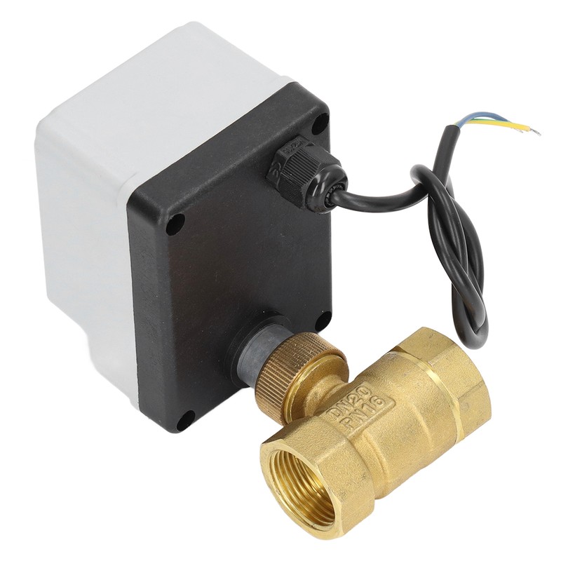 Motorized Ball Valve Electrical 2 Way Normally Closed Manual Automatic