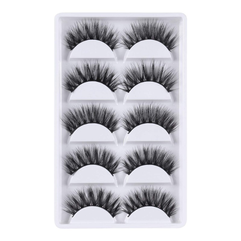 3D False Eyelashes, 3D Faux Mink Fake Eyelashes Handmade Dramatic