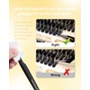 NAGARAKU Individual Eyelash Clusters, 40D, 50D, Mega Volume DIY Set,