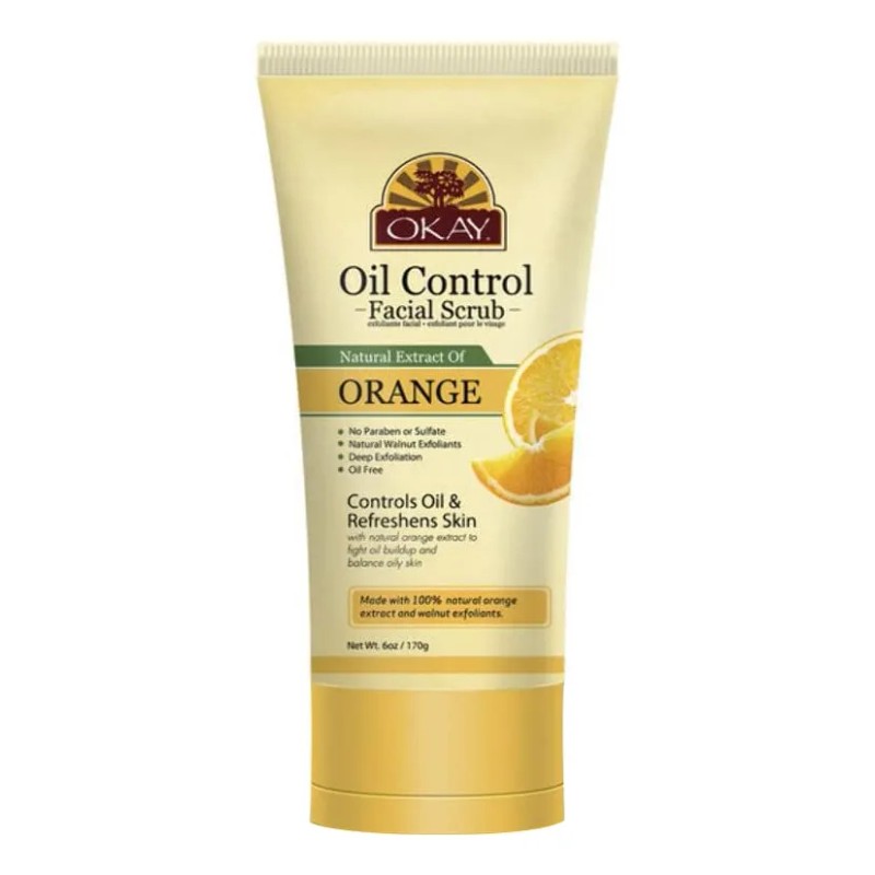 Okay Exfoliante Facial Naranja 170g Limpieza Profunda Piel Mixta