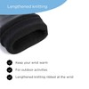 AXELENS Men's Winter Gloves Made of PU Leather Windproof Waterproof