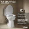 KOHLER 57778-GCF-0 Cymbal Readylatch Quiet-Close Round Toilet Seat, Flexible Core