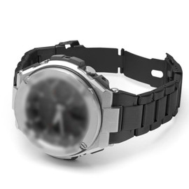 [Faygtni] CASIO Compatible, G-STEEL Compatible, GST-S300G, GST-S300, GST-W300G, GST-W300, Band, Belt, Stainless Steel, Shock Resistant, Metal Belt, Breathable, Easy Installation, Business Style, 2