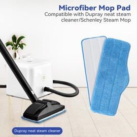 Steam Mop Pads Fit for Dupray Neat Steam Cleaner - 12 Pack Neat Washable and Reusable Microfiber Pads - Accessories for Neat Steam Cleaner
