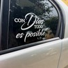 Con Dios Todo Es Posible | Christian Car Decal |