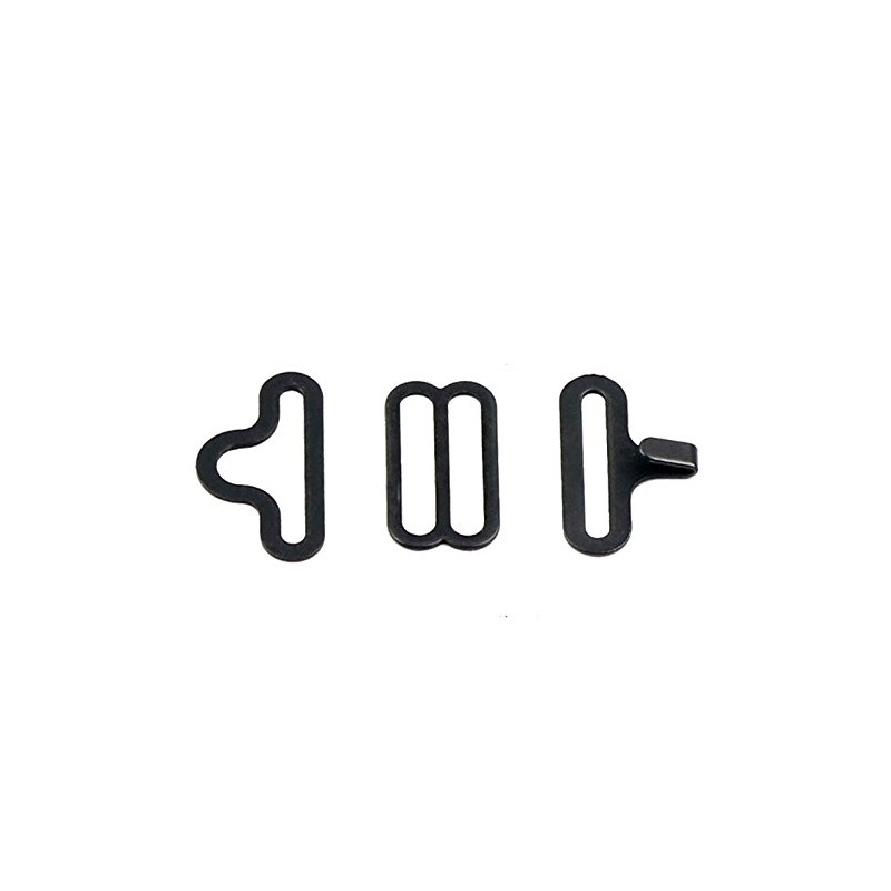 50 Set Bow Tie Hardware Clips Fasteners to Make Adjustable