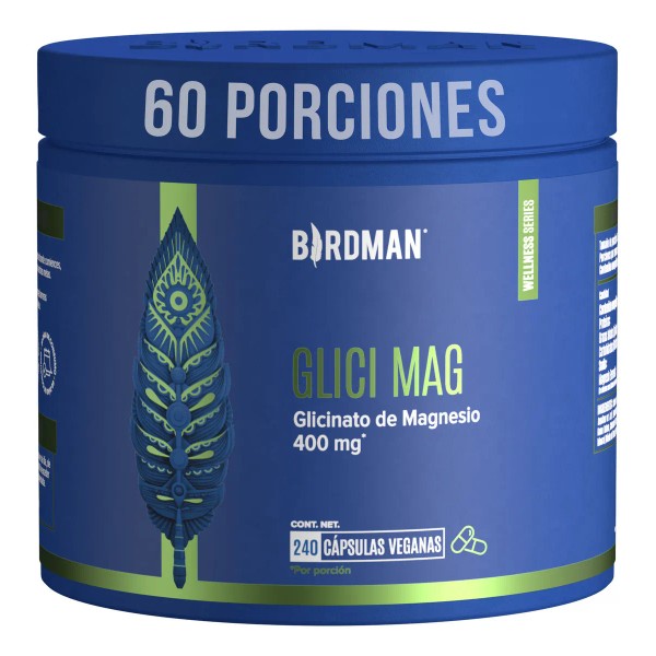 Birdman Glicinato de Magnesio 400 mg | Sin Aditivos |