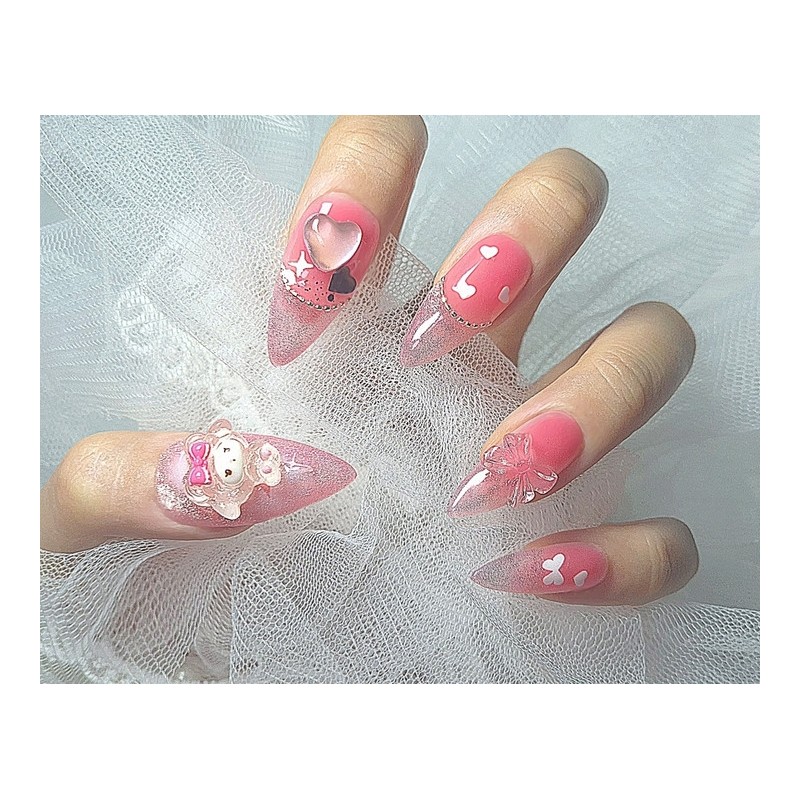 [Commemorating store openingSuper special discount]Pink My Melody Handmade Nail Tips