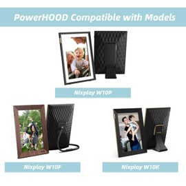 PowerHOOD 5V AC/DC Adapter Compatible with Nixplay AI-Enhanced Digital Picture Frame W10P W10F W10F-06 W10F-12 W08G W10K Smart WiFi 10'' Photo Frame Model S012-1B050200VU Power Supply Charger PSU