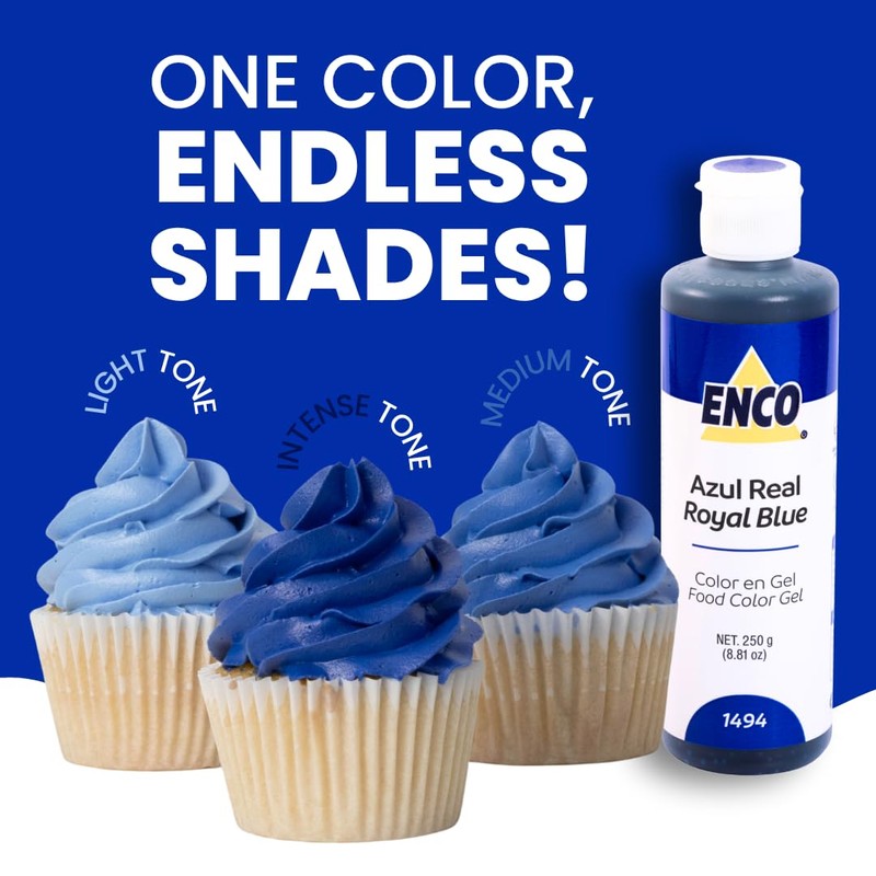 ENCO Gel Food Coloring 8.8 oz (Royal Blue)