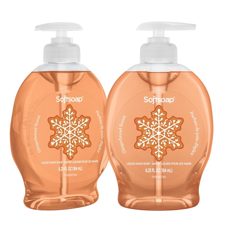 Softsoap Holiday Limited Edition Hand Soap Set, 6 Bottles, Gingerbread,