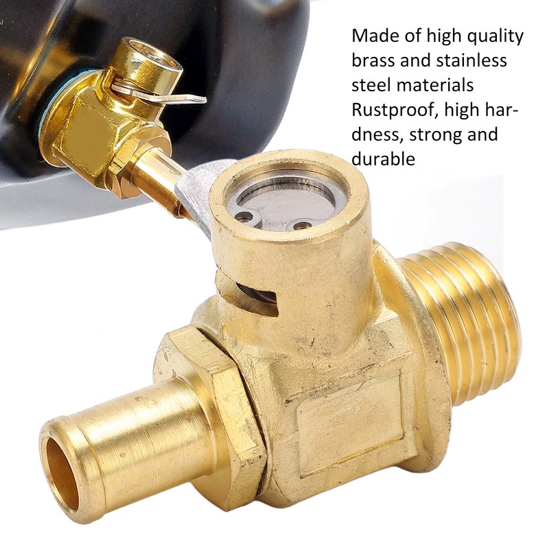 F110N Engine Oil Drain Valve with LC‑10 Lever Clip 3/8‑18