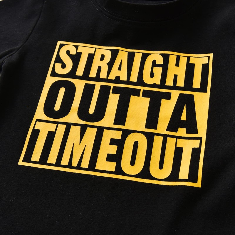 Infant Baby Boys Summer Clothes Letter Print T-shirt Tops Shorts