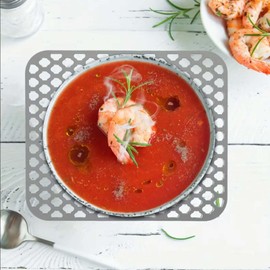 Silicone Sink Protectors for Kitchen Sink,Kitchen Sink Mat Grid Heat Resistant Sink Mats for Bottom of Farmhouse Stainless Steel Porcelain Sink with Center Drain - Black