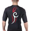 Optimum Boy's Tribal Protective Shoulder Pad - Black/Red, X-Small